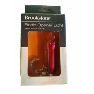 Brookstone Red Bottle Opener Light 3 tools In 1